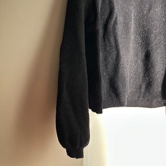 Les coyotes de Paris puffy shoulder wool sweater - Picture 3 of 3